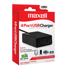 Maxell 4 Port USB Charger